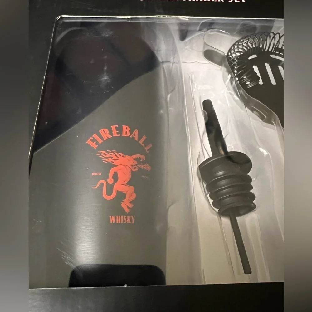 Fireball 4 piece shaker set bar essentials